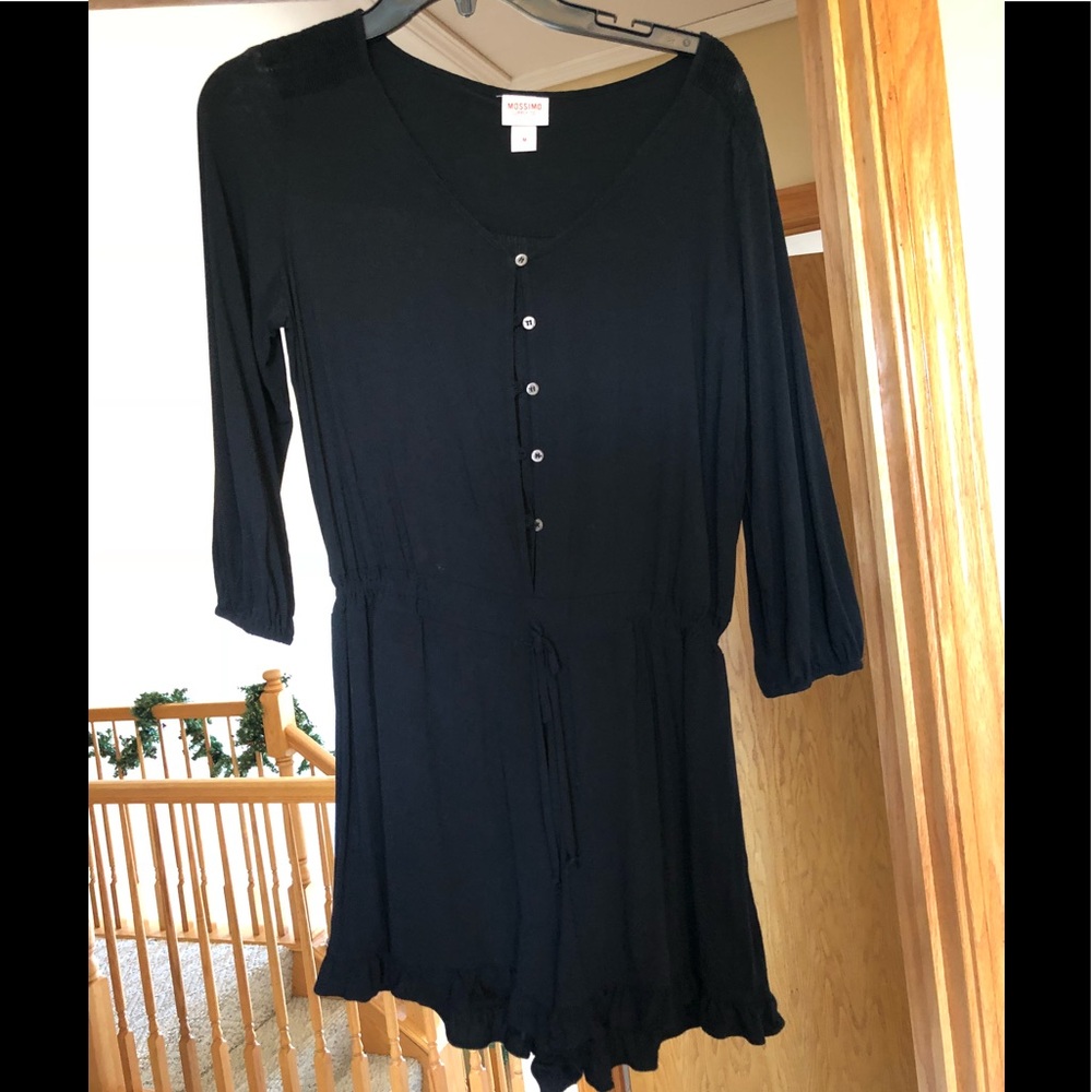 Mossimo Black Button Down Romper